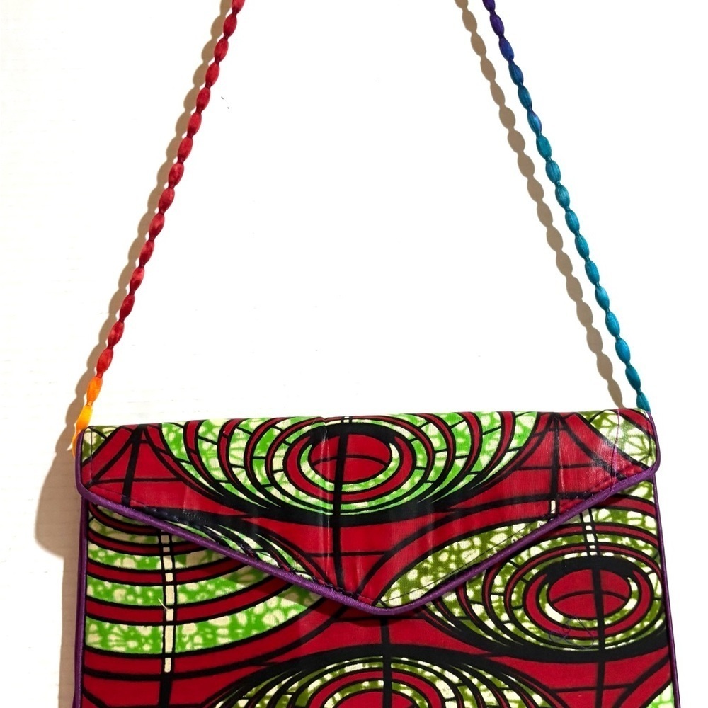 Handmade Ankara African print shoulder/ clutch bag